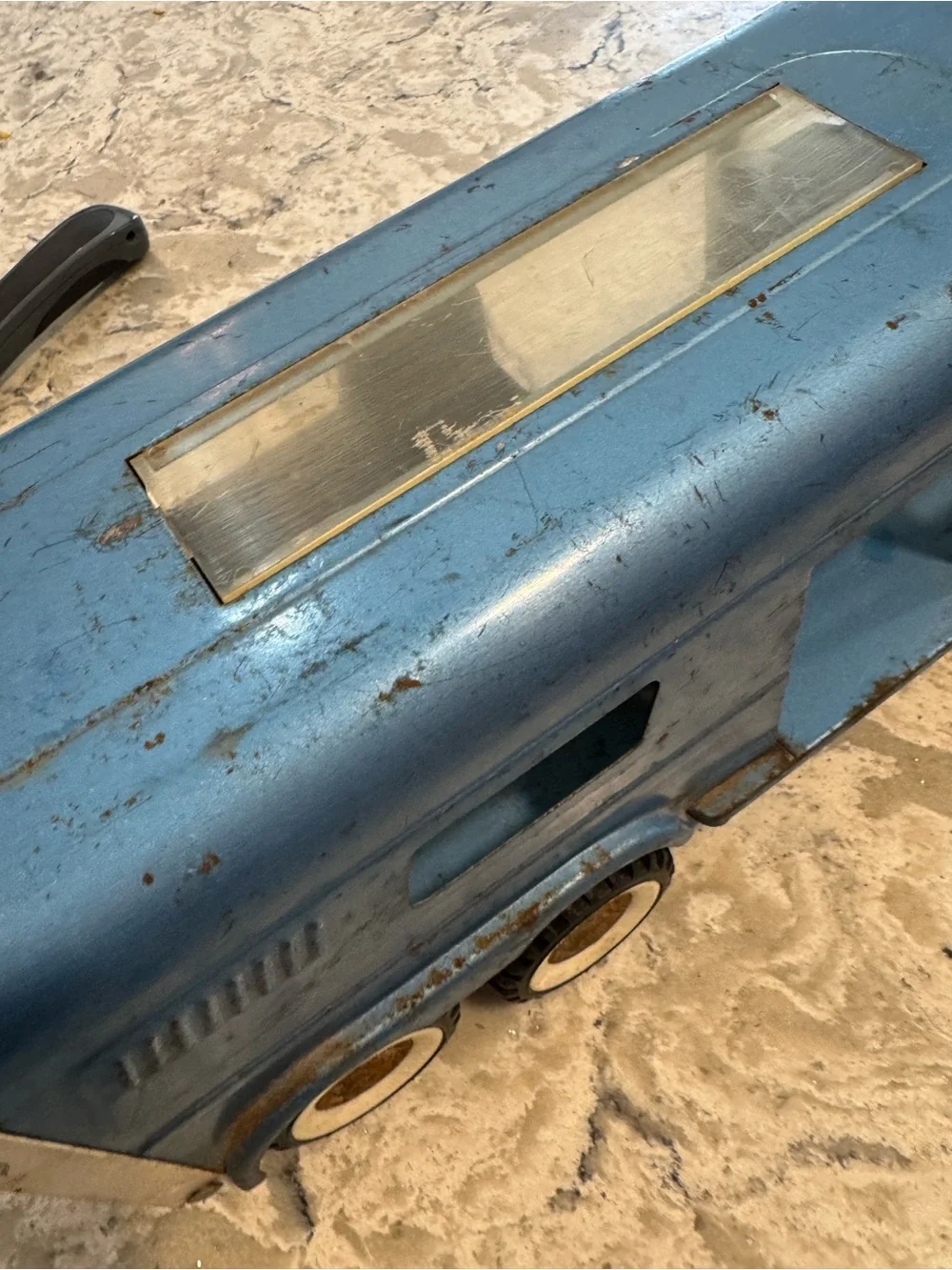 Blue Vista Dome Horse Van Toy Truck